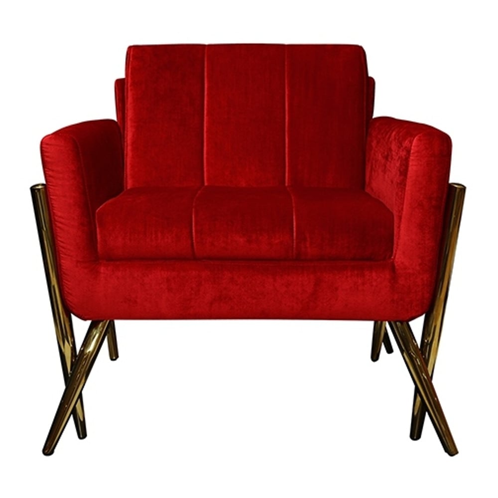 Pan Emirates Braxtan Single Seater Sofa Red Pan Emirates Braxtan Single Seater Sofa Red
