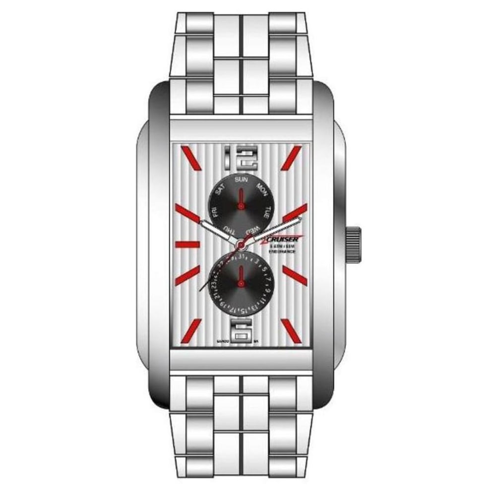 Cruiser C8578-GSWB Silver Quartz Men's Watch