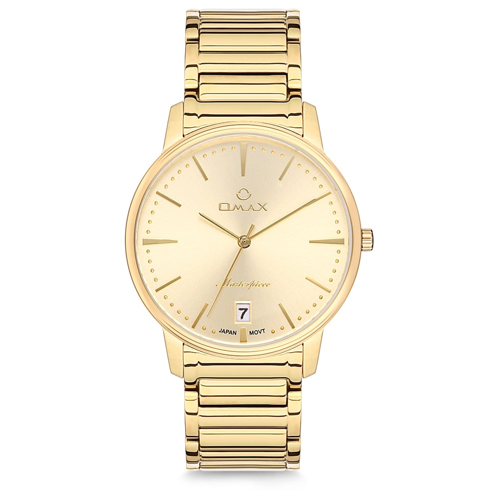 Omax Masterpiece Collection Gold Stainless Steel Analog Watch For Men MG16G11I Omax Masterpiece Collection Gold Stainless Steel Analog Watch For Men MG16G11I