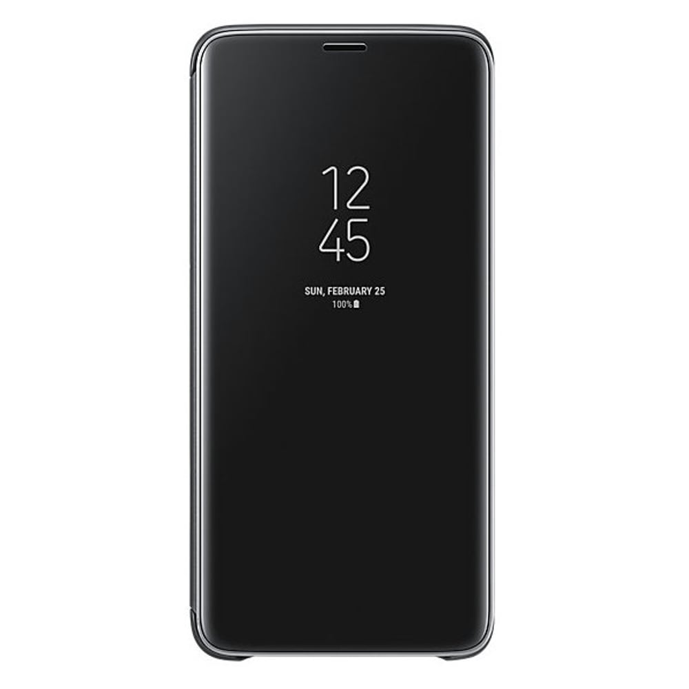 Samsung Clear View Standing Cover Black For Galaxy S9 - EF-ZG960CBEGWW