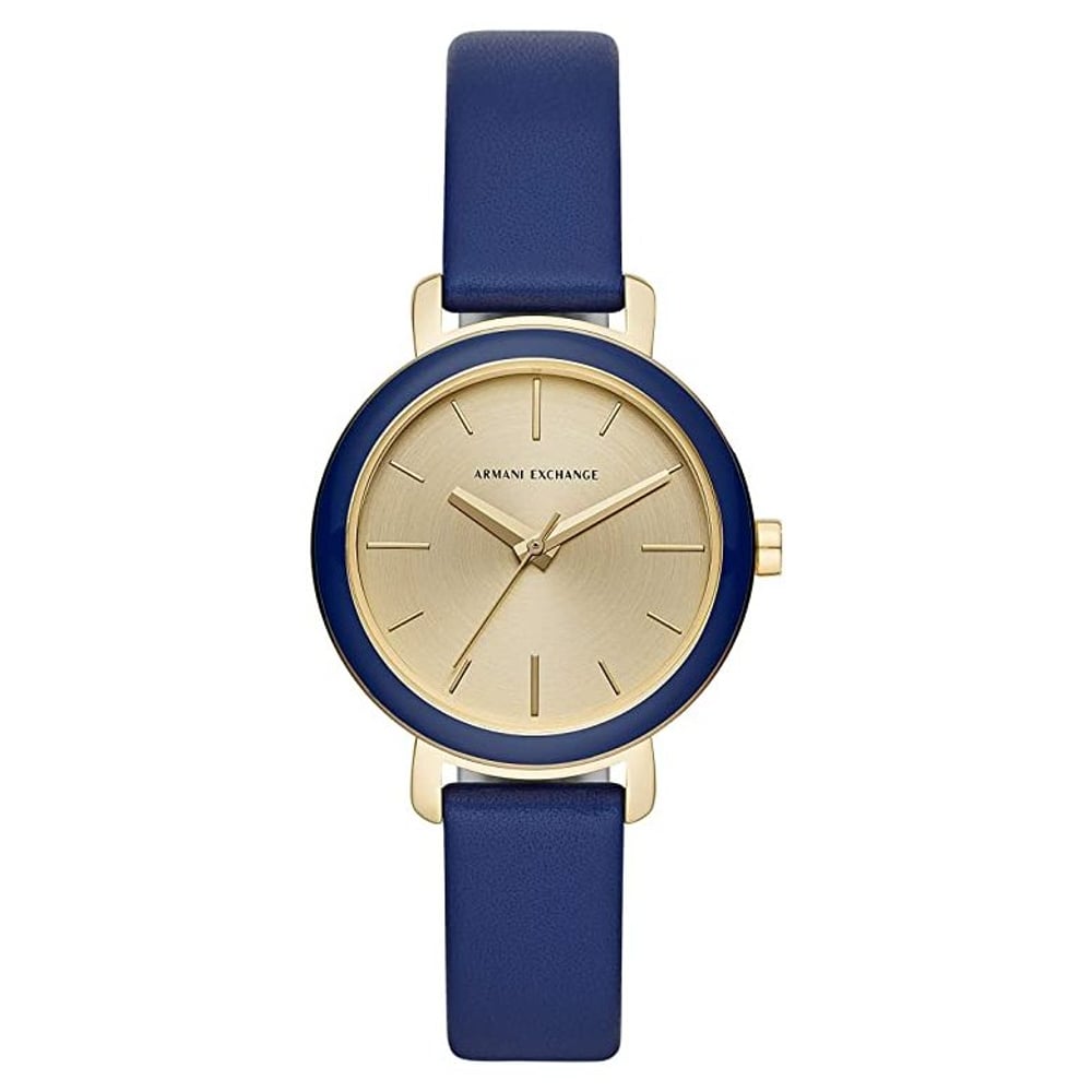 Armani Exchange AX5700 Blue Leather Analog Women Watch