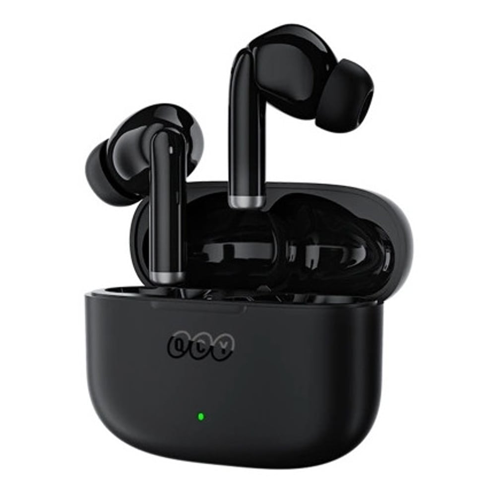 QCY T19 سماعات أذن ذكية لاسلكية ترو مع ميكروفون رباعي بلوتوث 5.1 أسود QCY T19 سماعات أذن ذكية لاسلكية ترو مع ميكروفون رباعي بلوتوث 5.1 أسود