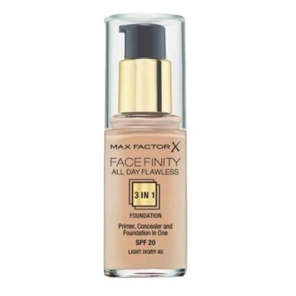 Max Factor Facefinity All Day Flawless Liquid Foundation 3in1 040 Light Ivory 30ml