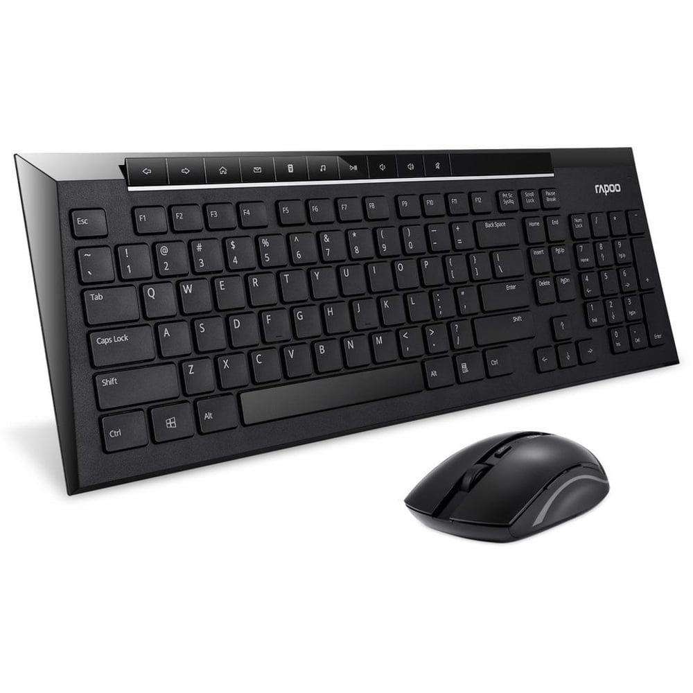 Rapoo 8200P Wireless Keyboard & Mouse Combo Black Rapoo 8200P Wireless Keyboard & Mouse Combo Black