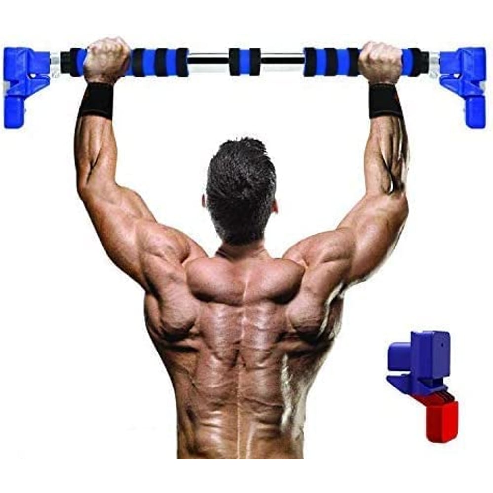 ULTIMAX Pull-up bar Chin Up Bar for Doorway No Screws,Upper Body Workout Bar with Safety Locking Catch,Heavy Duty Home Fitness Door Exercise Bar,Ajustable Width for Home Gym Exercise-(110cm-130cm) ULTIMAX Pull-up bar Chin Up Bar for Doorway No Screws,Upper Body Workout Bar with Safety Locking Catch,Heavy Duty Home Fitness Door Exercise Bar,Ajustable Width for Home Gym Exercise-(110cm-130cm)