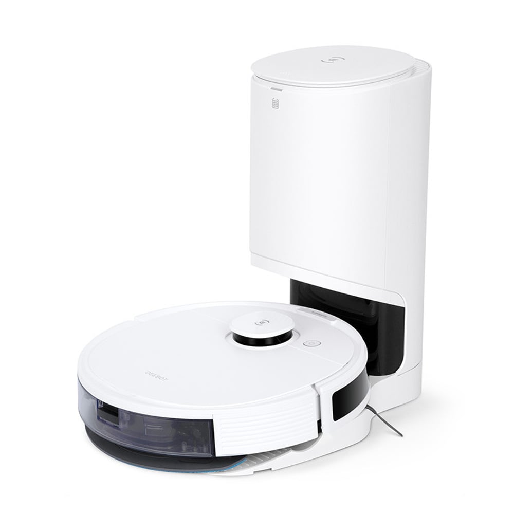 Ecovacs Deebot N8+ 3-in-1 Self Cleaning Robot Vacuum Cleaner and Mopping Auto-Empty Station 2300Pa Suction Force 240ml Capacity 420ml Dust Bin - White Ecovacs Deebot N8+ 3-in-1 Self Cleaning Robot Vacuum Cleaner and Mopping Auto-Empty Station 2300Pa Suction Force 240ml Capacity 420ml Dust Bin - White
