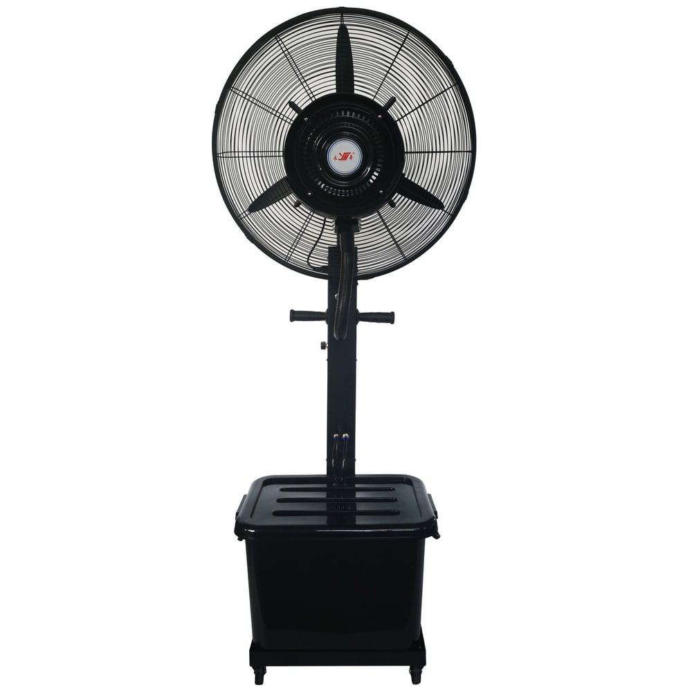 Detrend Atomization Fan Pedestal Fan Powerful Free Standing Oscillating And Dual Fan Blades 3 Speed Settings, Oscillation Mode And Mesh Safety Grill