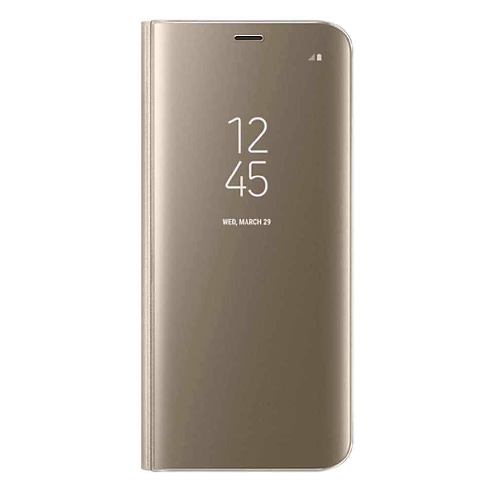 Samsung Clear View Standing Cover Gold For Galaxy S8+ Samsung Clear View Standing Cover Gold For Galaxy S8+