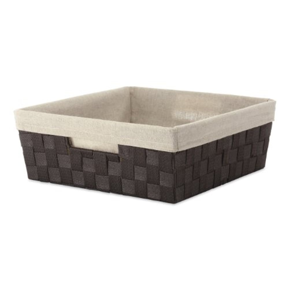 Whitmor Woven Strap Liner Shelf Tote, W