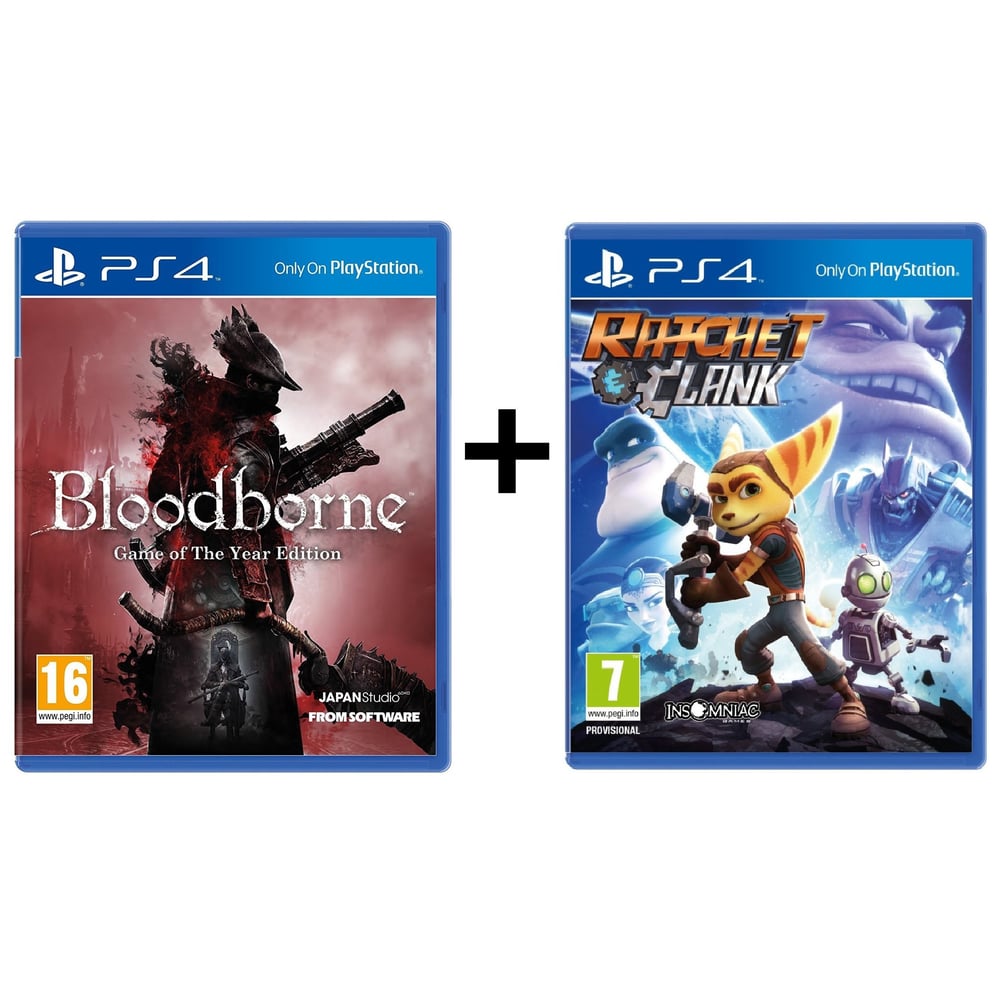 PS4 Bloodborne Game Of The Year Edition Game+Ratchet & Clank Game PS4 Bloodborne Game Of The Year Edition Game+Ratchet & Clank Game