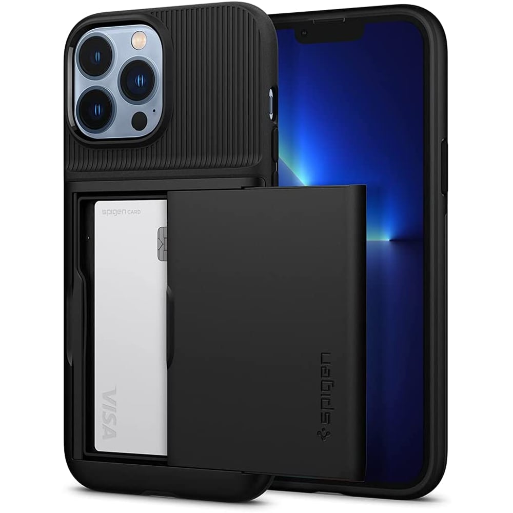 Spigen Slim Armor Cs Designed For Iphone 13 Pro Max Case Cover - Black Spigen Slim Armor Cs Designed For Iphone 13 Pro Max Case Cover - Black