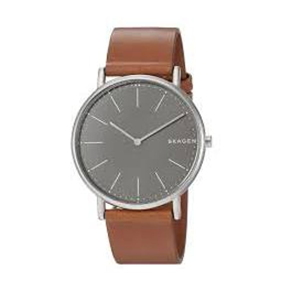 Skagen Signatur Brown Leather Men Watch SKW6429