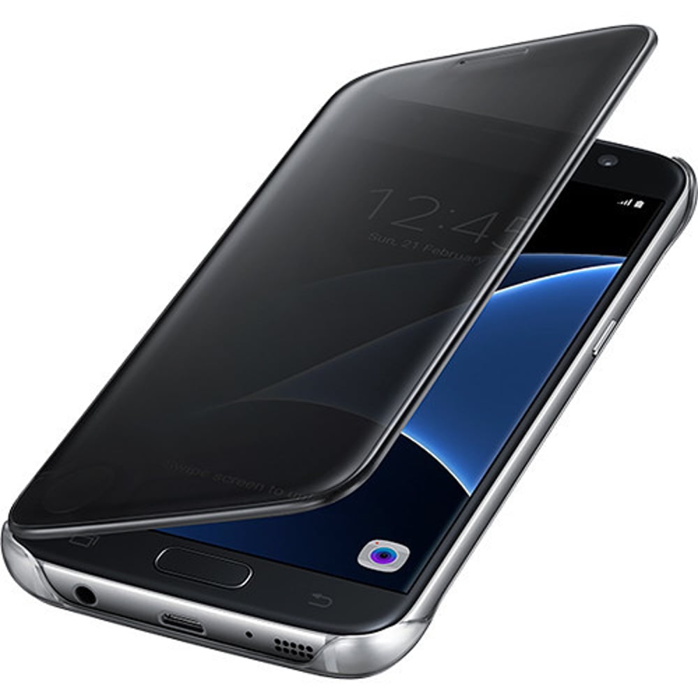 Samsung EFZG935CBEGAE Clear View Cover Black For Galaxy S7 Edge