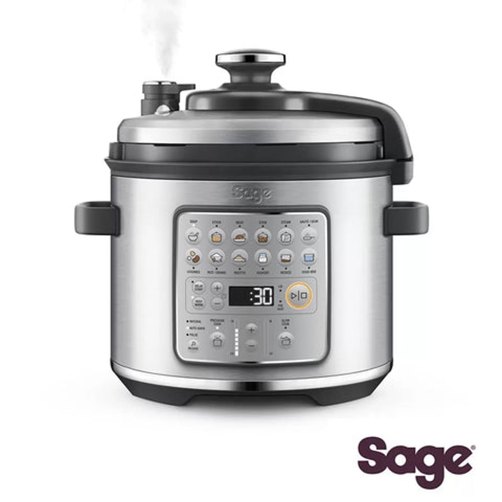 Sage The Fast Slow Go Multicooker in Brushed Stainless Steel- SPR680BSS2GUK1 Sage The Fast Slow Go Multicooker in Brushed Stainless Steel- SPR680BSS2GUK1