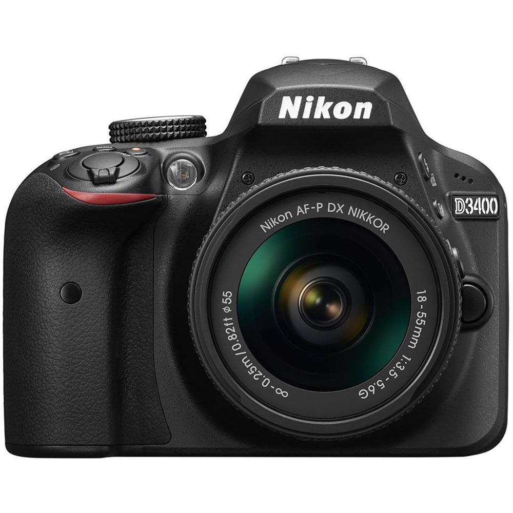 Nikon D3400 DSLR Camera Black With AF-P 18-55mm Lens