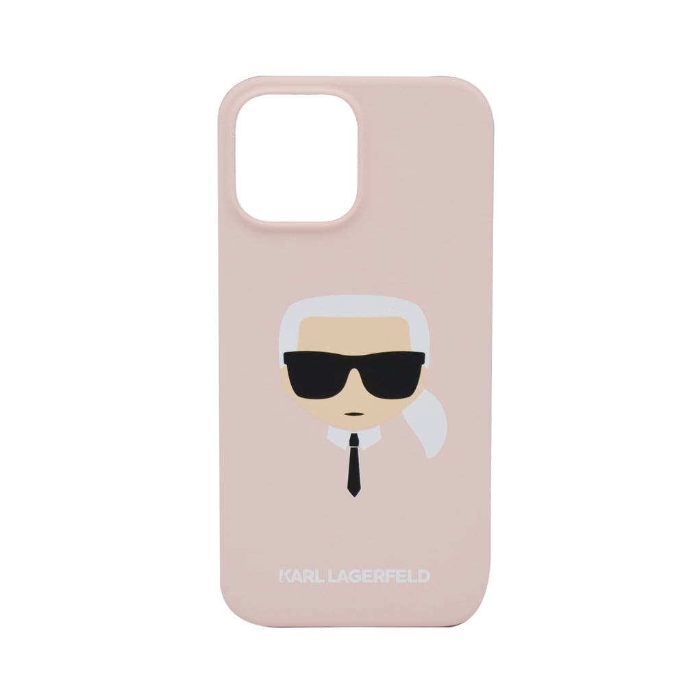 Karl Lagerfeld Liquid Silicone Case Karls Head For Iphone 13 Pro Max Light Pink Karl Lagerfeld Liquid Silicone Case Karls Head For Iphone 13 Pro Max Light Pink