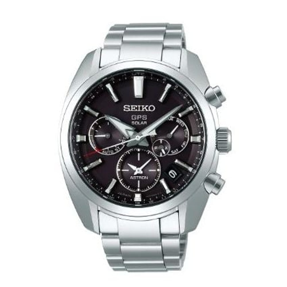 Seiko Astron Silver Metal Analog Watch For Men SSH021J1