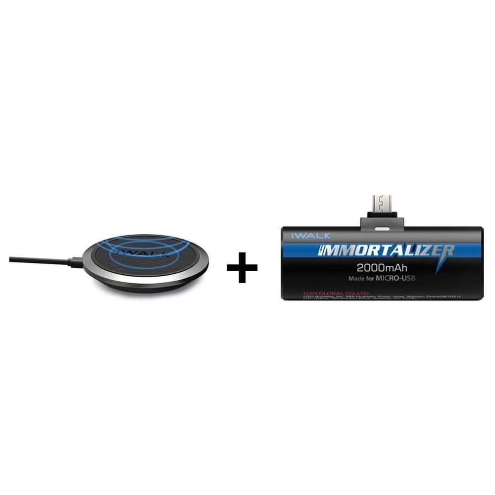 Iwalk ADA007N Wireless Charger+ DBI001M Immortalizer Power Bank Iwalk ADA007N Wireless Charger+ DBI001M Immortalizer Power Bank