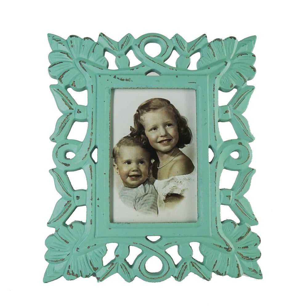 Vintage Photo Frame Light Blue