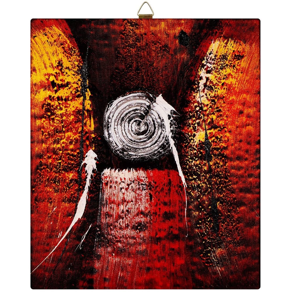 Story@Home Modern Abstract Art Framed Wall Painting Frame, Canvas, Mustard, 28 x 24 cm PZ1405