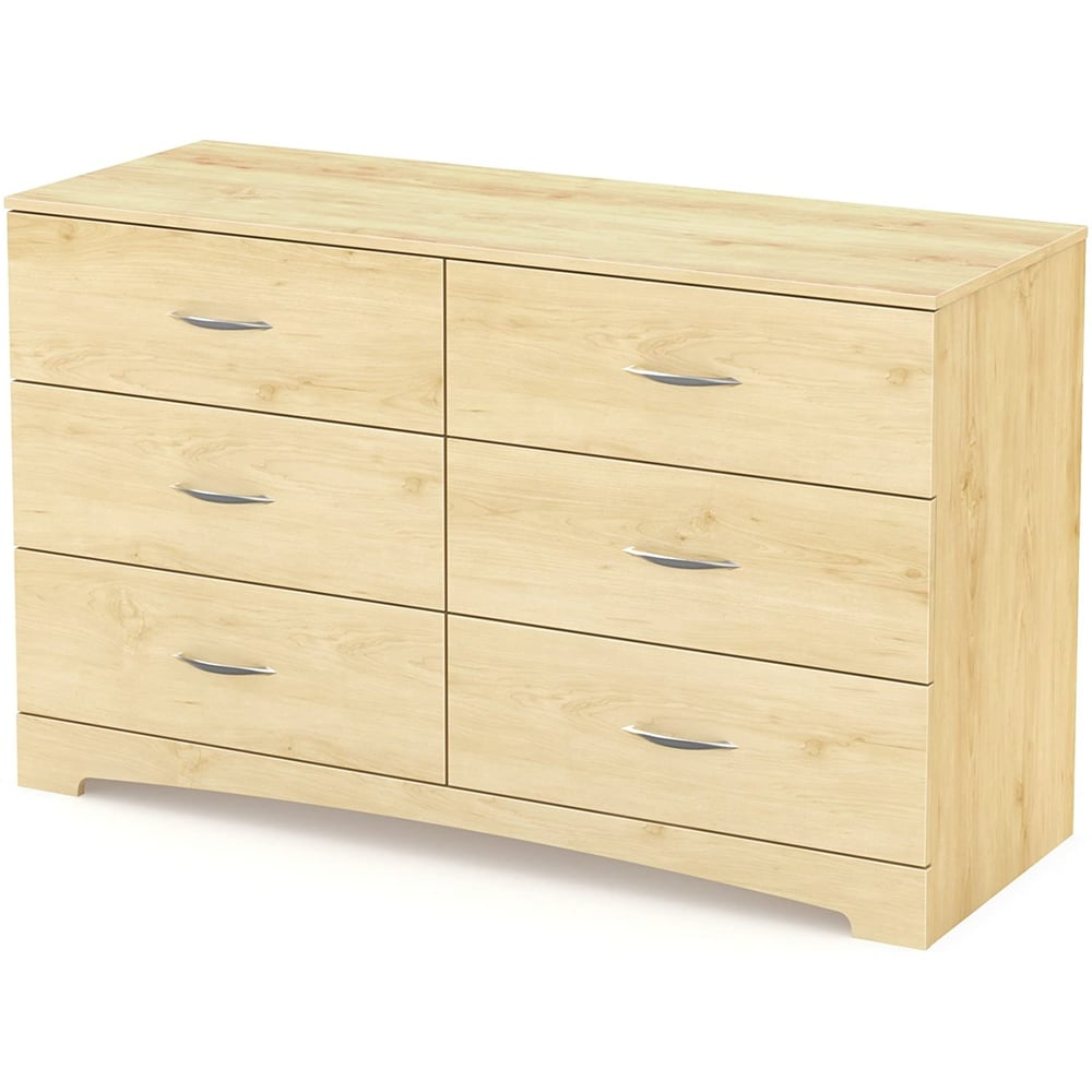Asghar Furniture - Riley 6-Drawer Double Dresser - Oak Asghar Furniture - Riley 6-Drawer Double Dresser - Oak