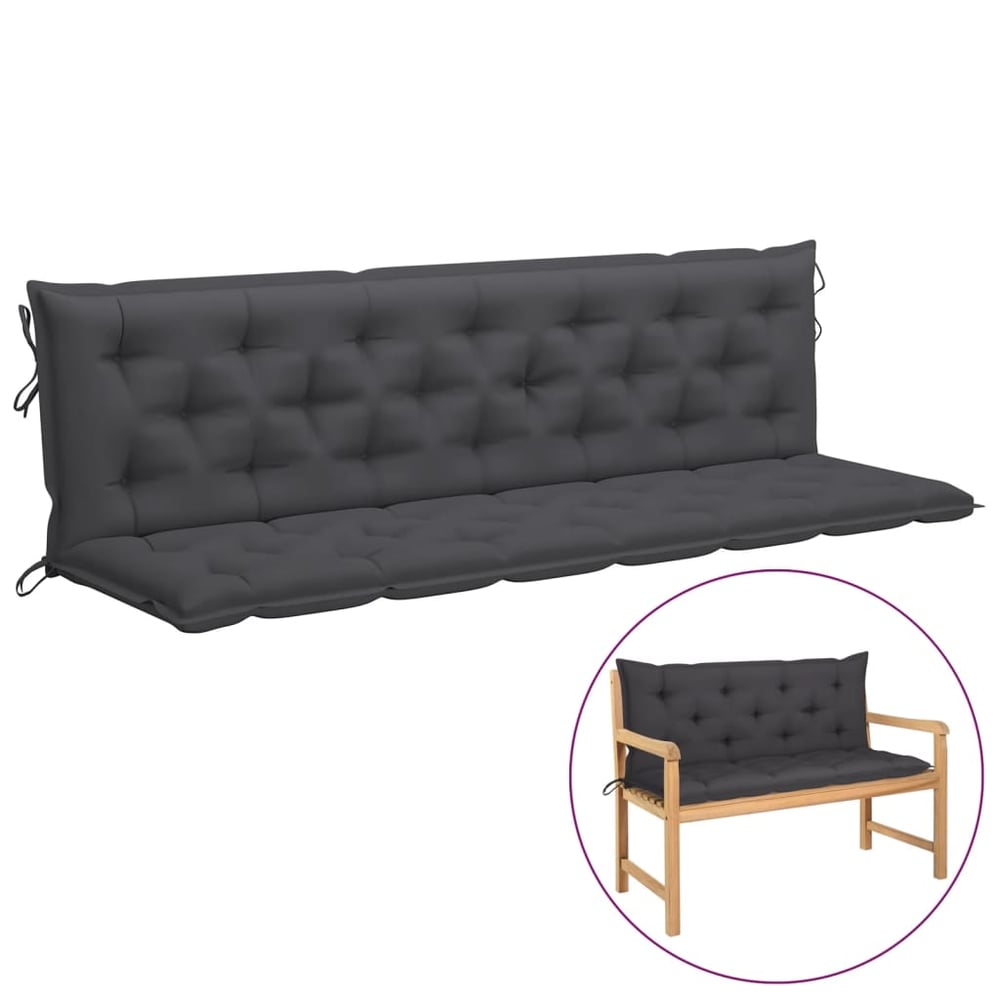 Vidaxl Cushion For Swing Chair Anthracite 200 Cm Fabric