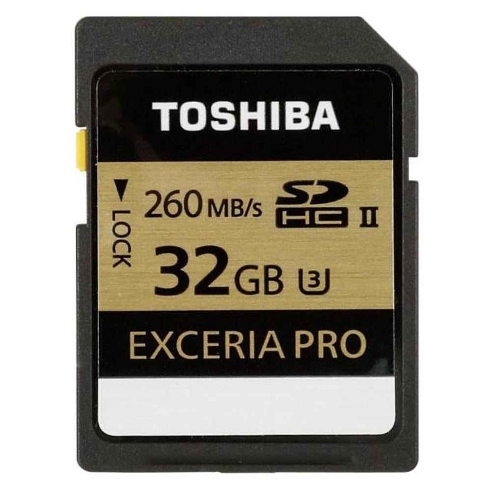 Toshiba Exceria Pro SDHC II SD Card 32GB - THNN101K0320E6