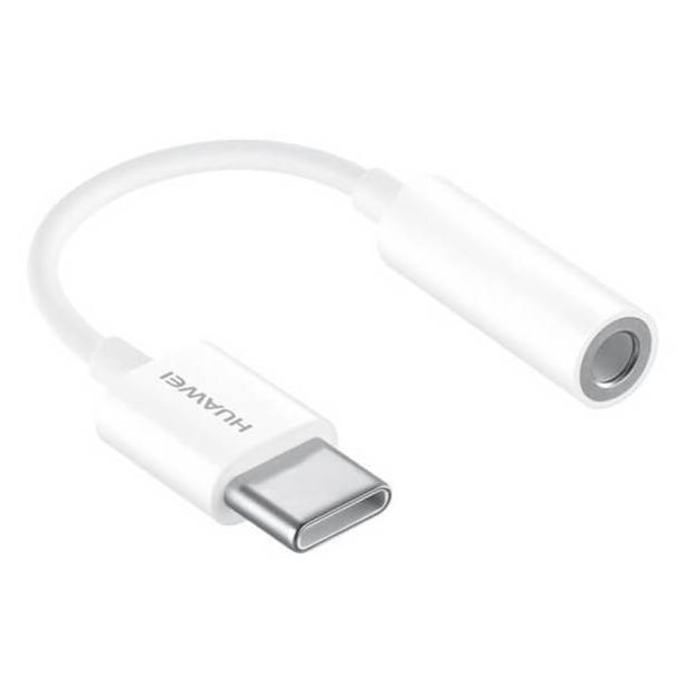 Huawei Type C To 3.5mm Jack Adaptor White - 55030086 Huawei Type C To 3.5mm Jack Adaptor White - 55030086