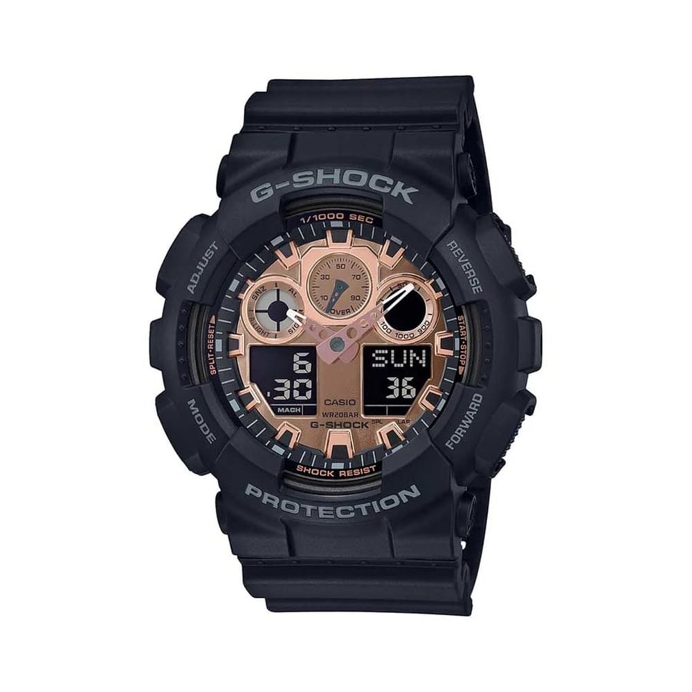 Casio G-Shock Men's Analog-digital Rose Gold Dial Watch - GA-100MMC-1A