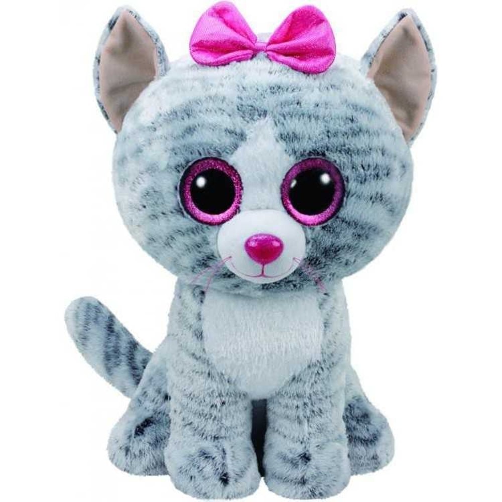 Ty Beanie Boos Kiki Grey Cat Large 14 Inch