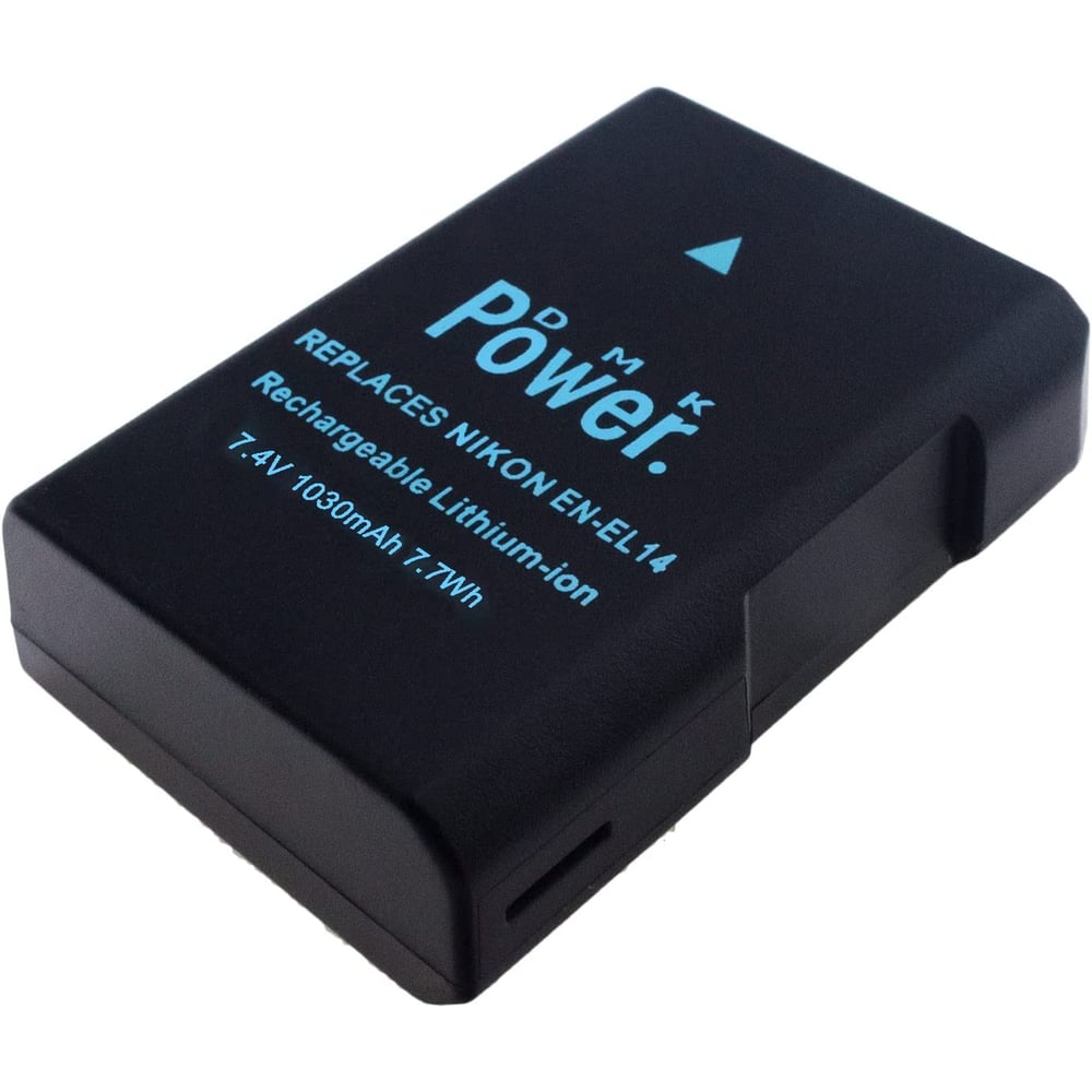 DMK Power EN-EL14 Battery 1030mAh 7.7Wh Compatible with Nikon D5600 D5500 D5200 D5300 D5100 D3400 D3300 D3200 D3100 Coolpix P7000 P7100 P7200 P7700 P7800 Cameras DMK Power EN-EL14 Battery 1030mAh 7.7Wh Compatible with Nikon D5600 D5500 D5200 D5300 D5100 D3400 D3300 D3200 D3100 Coolpix P7000 P7100 P7200 P7700 P7800 Cameras