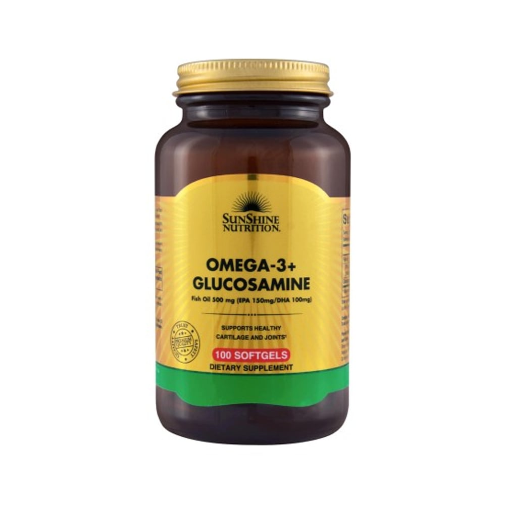 Buy Sunshine Nutrition Omega 3 Glucosamine 100 Softgels Online in UAE