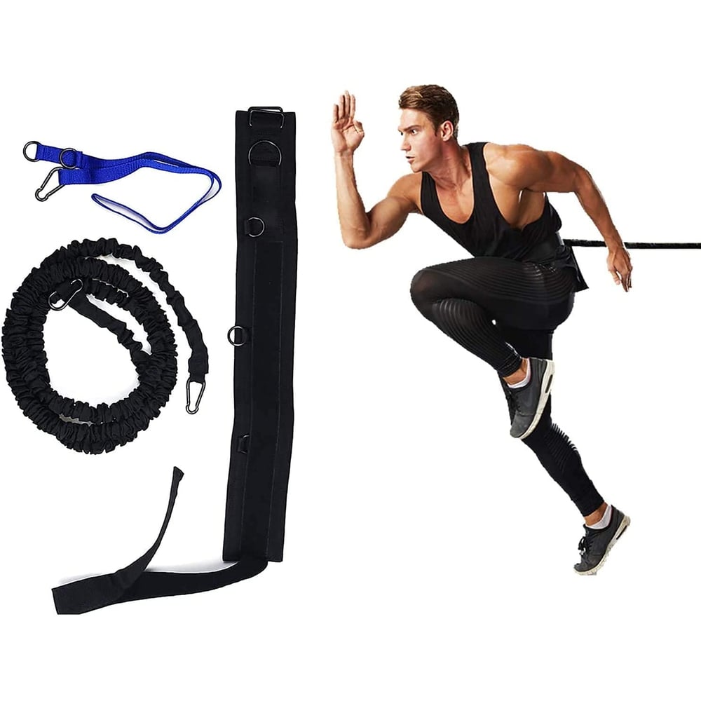 ULTIMAX Flexible Sport Training Bungee Resistance Speed Band, Basketball and Football All Sports Exercise Equipment Improve Speed, Strengthen Jump Higher Moveable Quickly Training