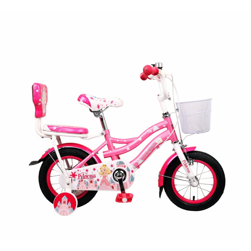 Mogoo Princess Girls Bike 12 Inch Light Pink