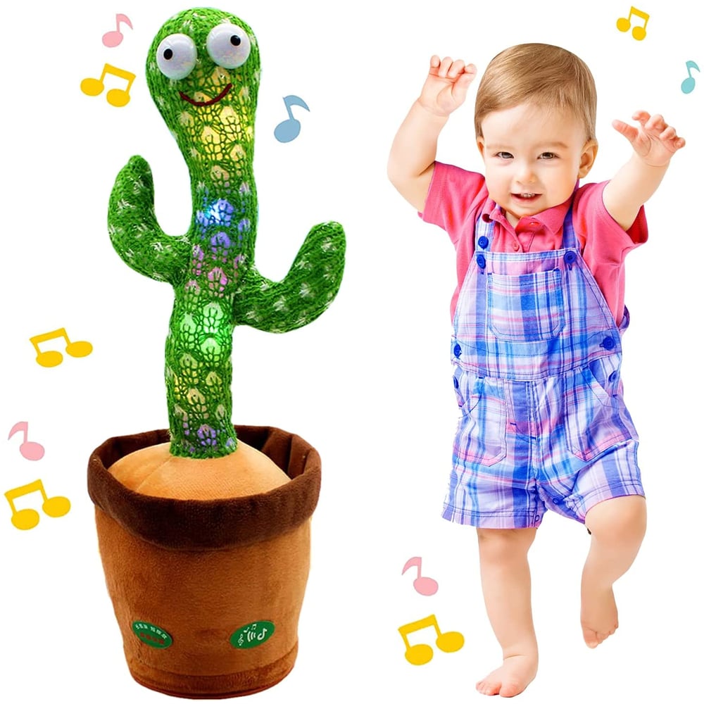 Lavish Dancing Cactus Toy, Blueland Electric, Shaking, Recording, Singing, Talking Toys, 