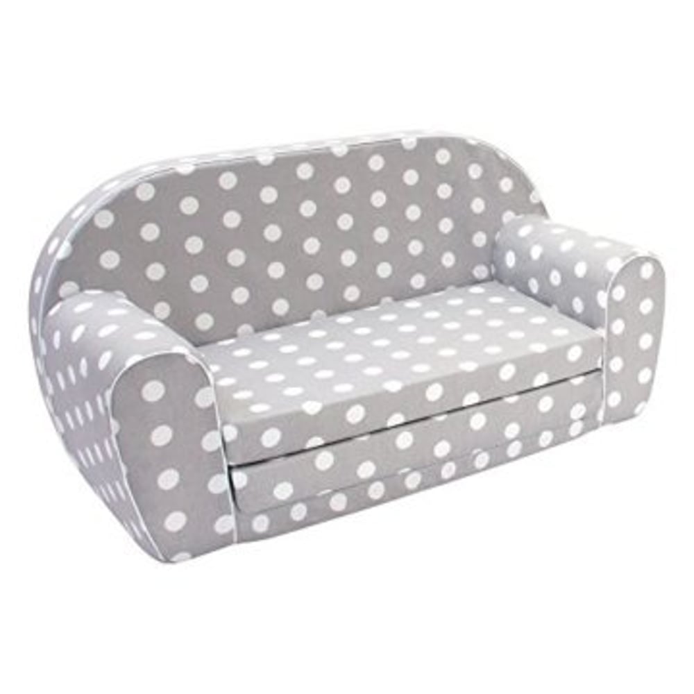 Delsit Sofa Bed - Grey with Polka Dots