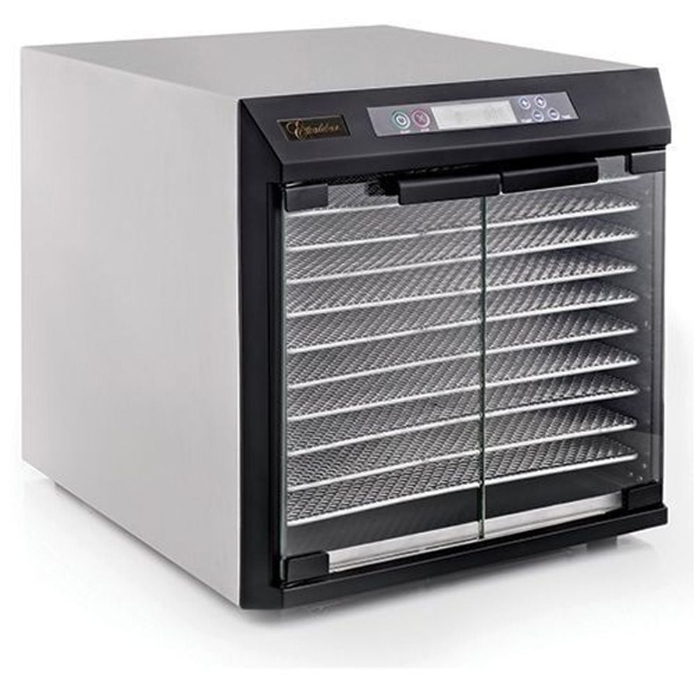Excalibur 10-tray Stainless Steel Dehydrator with Glass Doors Excalibur 10-tray Stainless Steel Dehydrator with Glass Doors