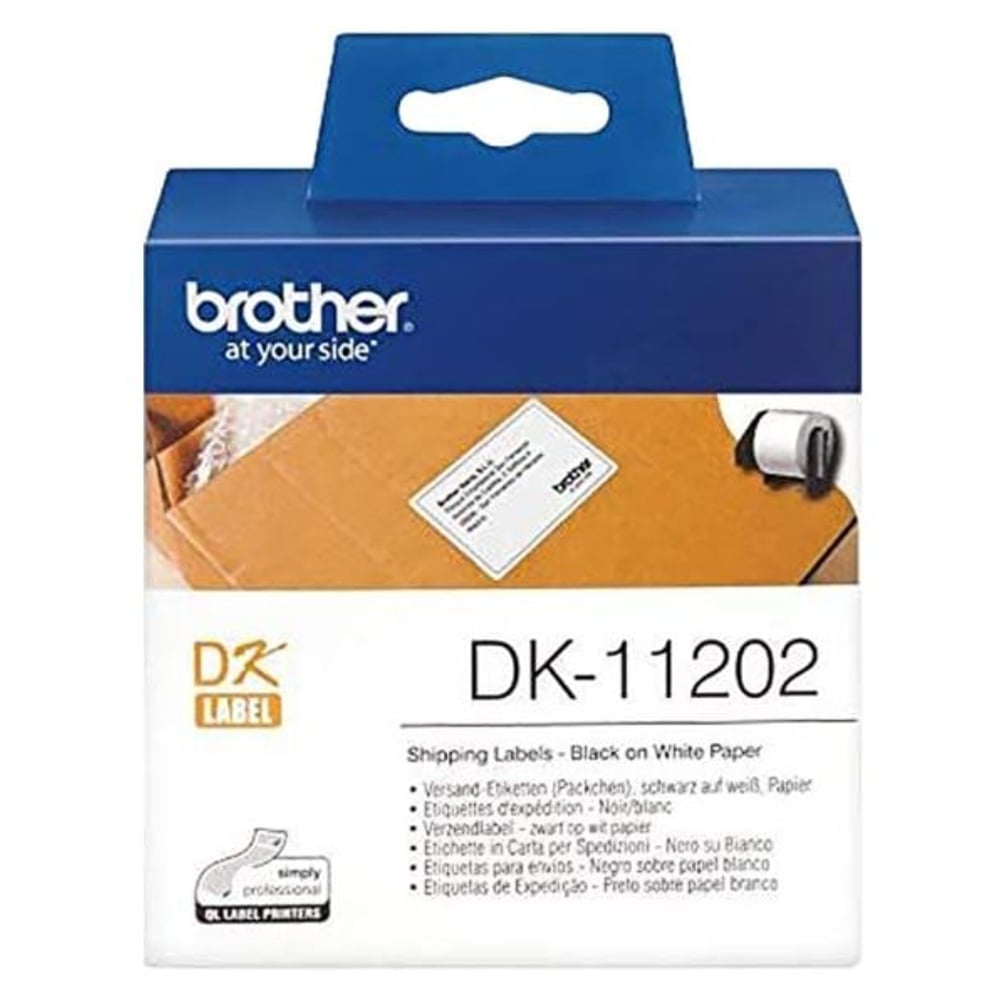 Brother Dk-11202 Ql White Shipping Label 62x100mm Brother Dk-11202 Ql White Shipping Label 62x100mm