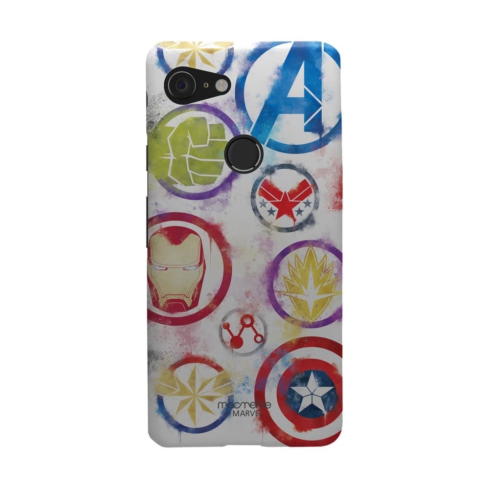 Macmerise Avengers Icons Graffiti - Sleek Phone Case For Google Pixel 3