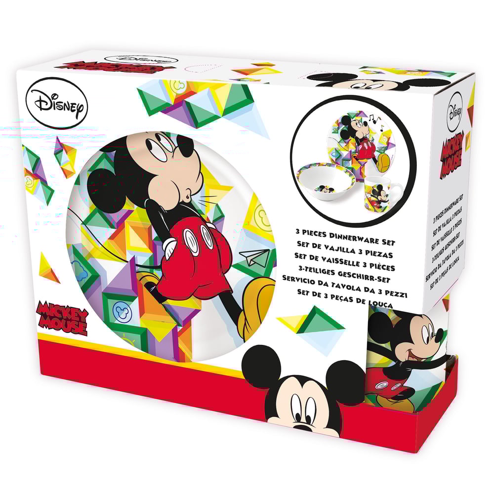 Disney Mickey Mouse 3pcs Dinner Set