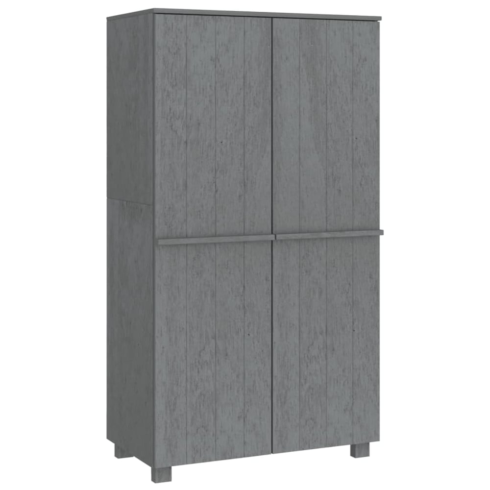 vidaXL Wardrobe HAMAR Dark Grey 89x50x180 cm Solid Wood Pine vidaXL Wardrobe HAMAR Dark Grey 89x50x180 cm Solid Wood Pine