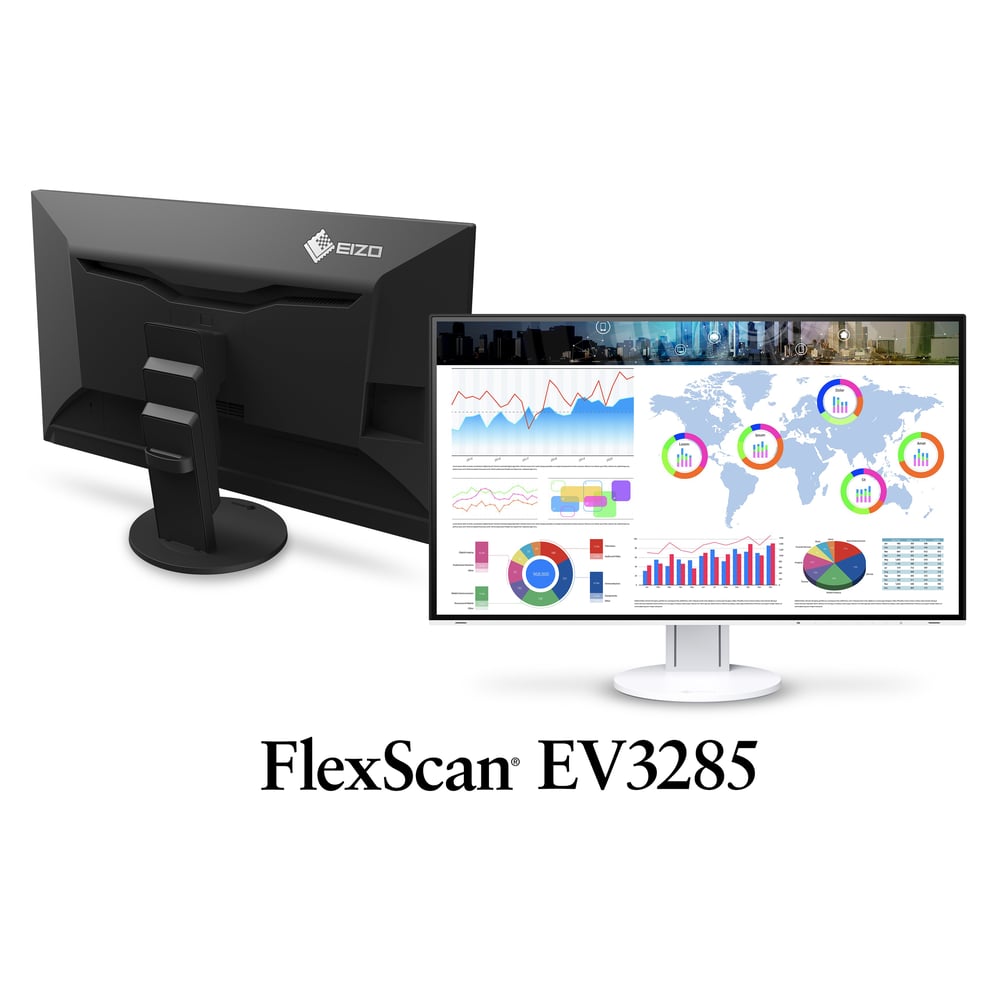 Eizo Flexscan Ev3285-bk 3840 X 2160 (4k Uhd) Ips 31.5 (80cm) Usb-c Monitor Black Eizo Flexscan Ev3285-bk 3840 X 2160 (4k Uhd) Ips 31.5 (80cm) Usb-c Monitor Black
