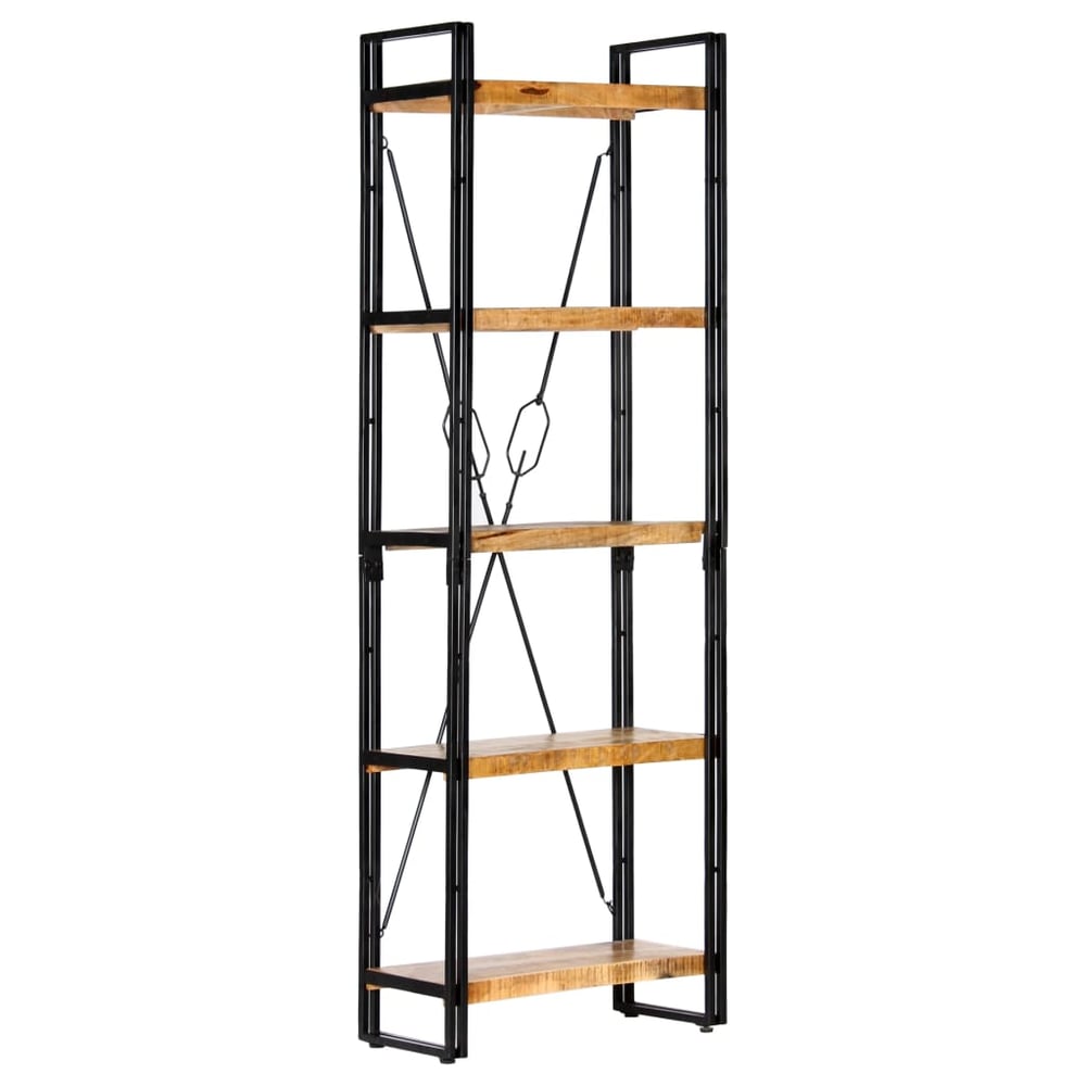 vidaXL 5-Tier Bookcase 60x30x180 cm Solid Mango Wood vidaXL 5-Tier Bookcase 60x30x180 cm Solid Mango Wood