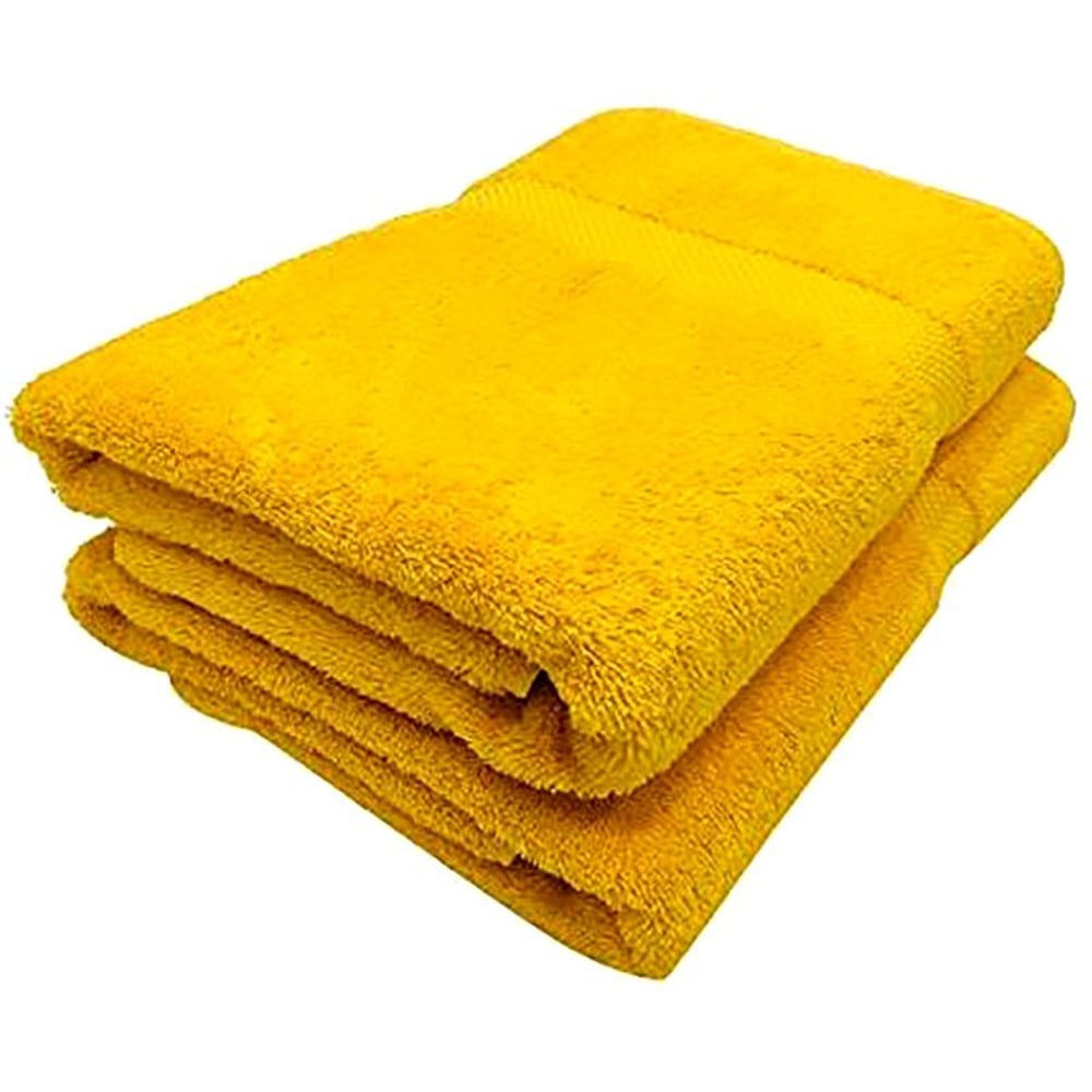 High Quality Cotton Yellow Set of 2 Bath Towel 70*140 cm High Quality Cotton Yellow Set of 2 Bath Towel 70*140 cm