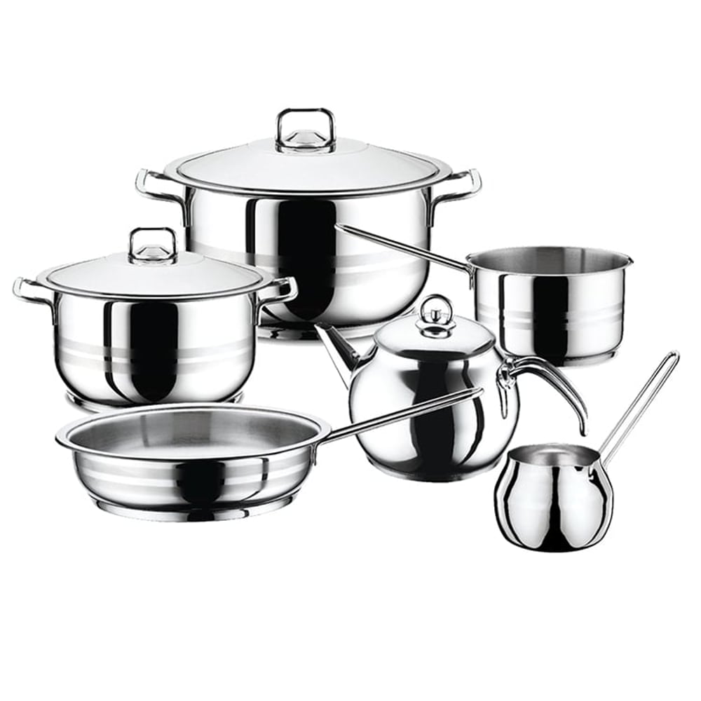 Hascevher Cooking Pot Gastro 9pcs Set Hascevher Cooking Pot Gastro 9pcs Set