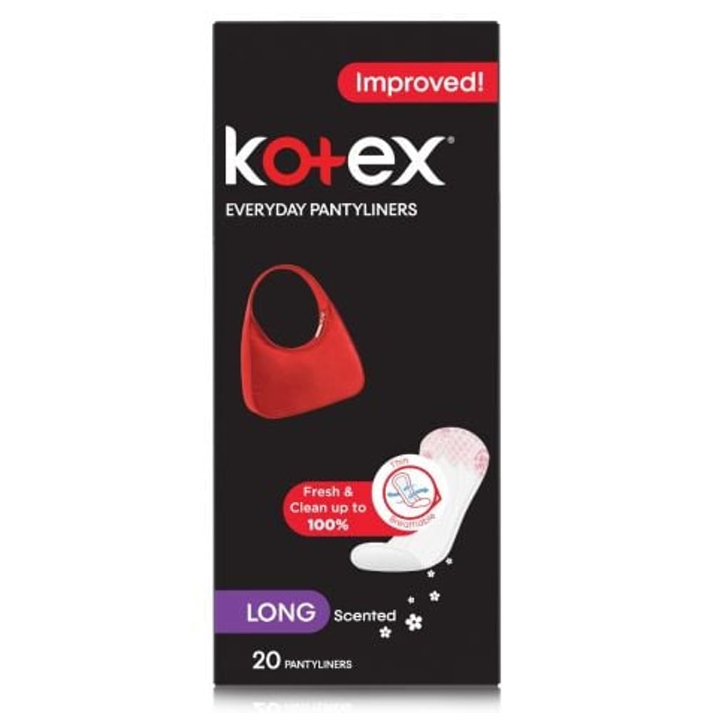Kotex Liners Long Flat Scented 20X10
