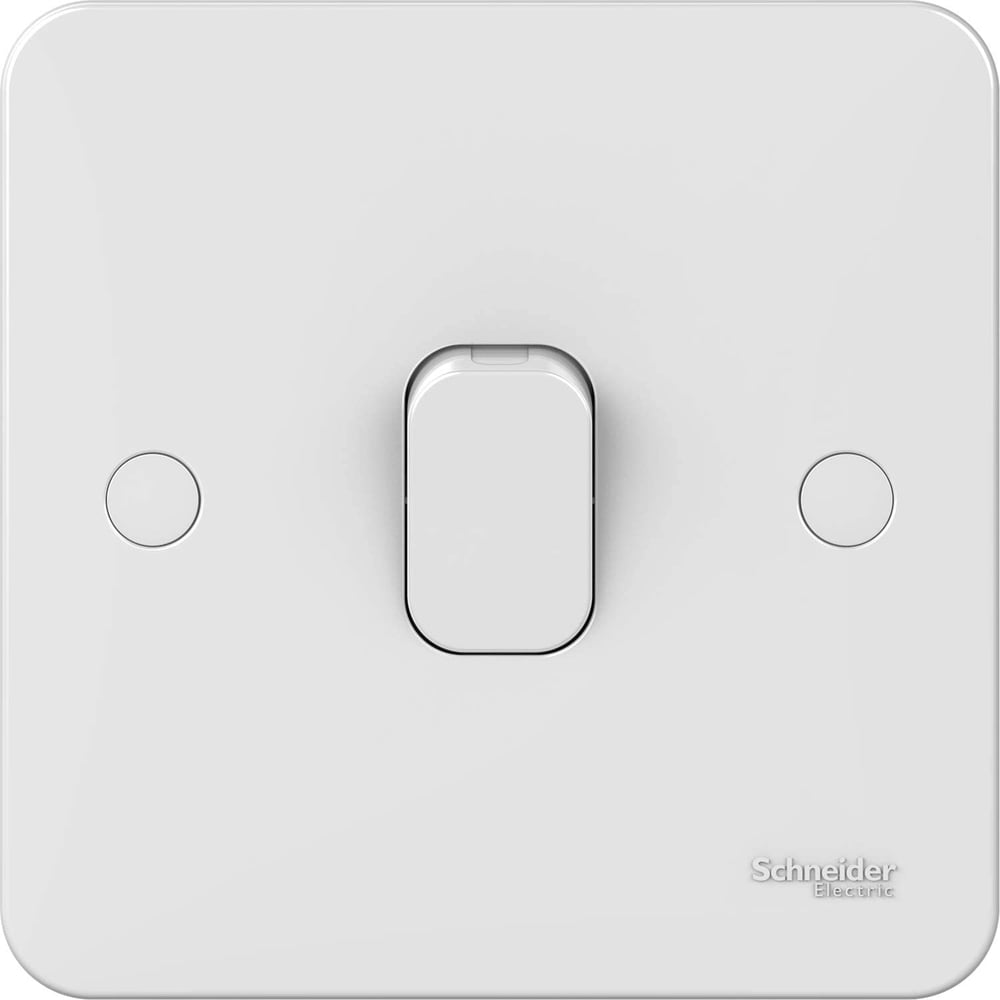 Schneider Electric Ggbl1012 Lisse 2-way Plate Switch, 1 Gang, 10ax, White