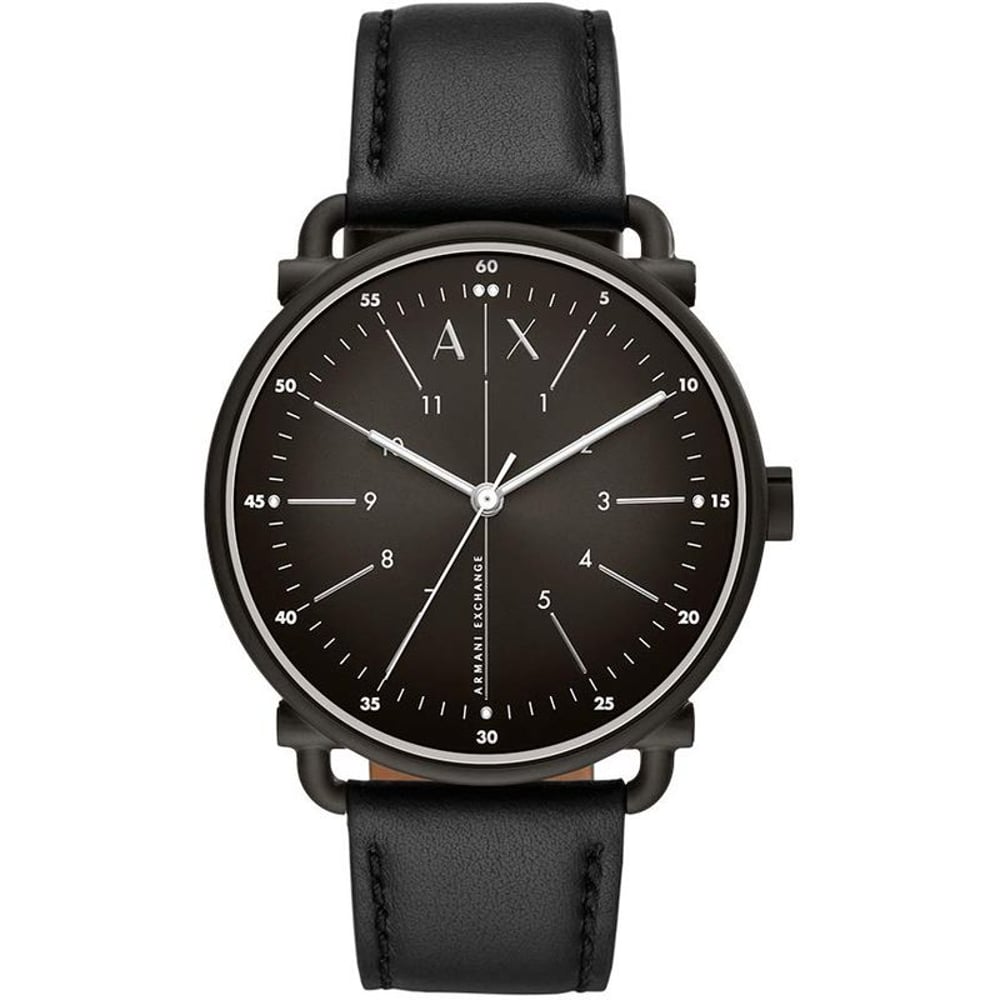 Armani Exchange Rocco Black Leather Analog Men Watch AX2903 Armani Exchange Rocco Black Leather Analog Men Watch AX2903