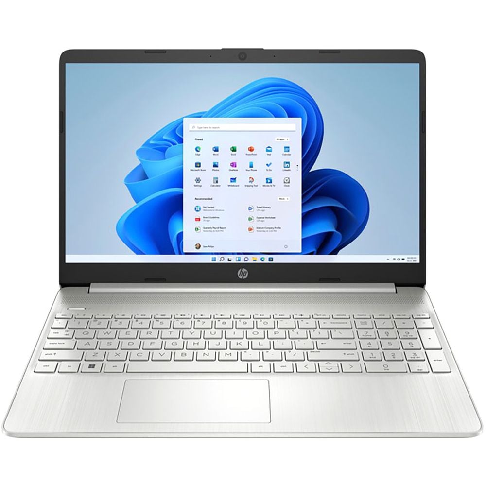 HP (2022) Laptop - 12th Gen / Intel Core i3-1215U / 15.6inch FHD / 256GB SSD / 4GB RAM / Shared Intel UHD Graphics / Windows 11 Home / English & Arabic Keyboard / Silver / Middle East Version - [15S-FQ5108NE]