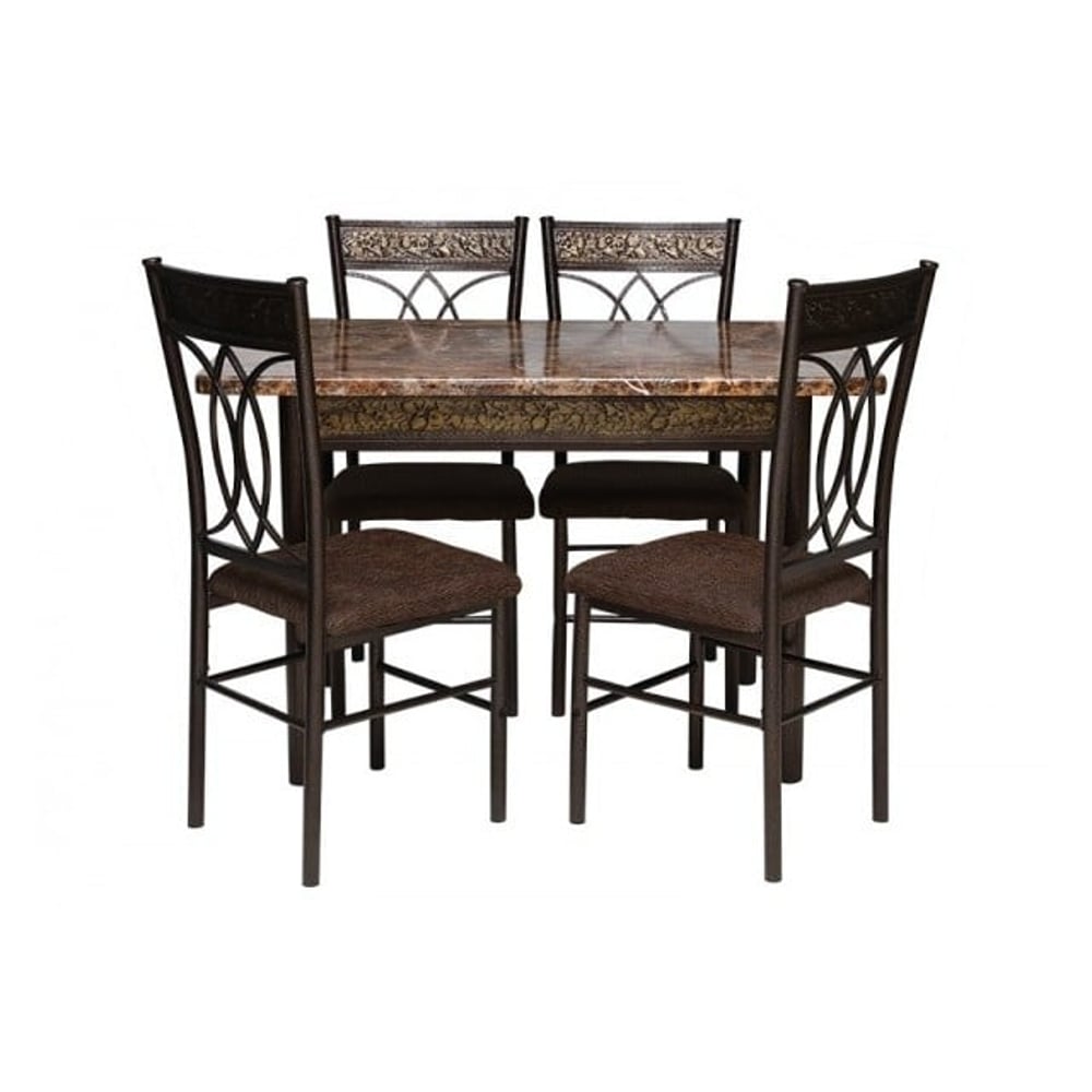 Pan Emirates Spenio Dining Set (1+4) Brown Pan Emirates Spenio Dining Set (1+4) Brown